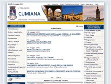 Tablet Screenshot of comune.cumiana.to.it